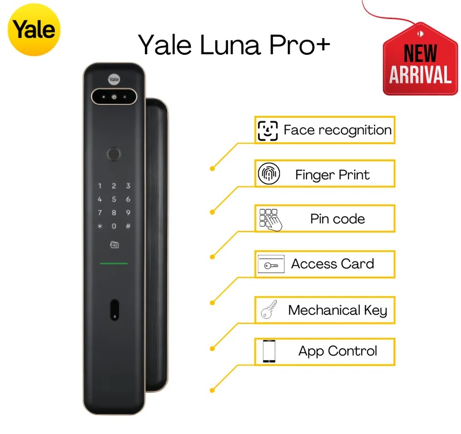Khóa Điện Tử Yale Luna Pro+ 06 CHUC NANG MO KHOA CUA KHOA CUA DIEN TU YALE LUNAR PRO