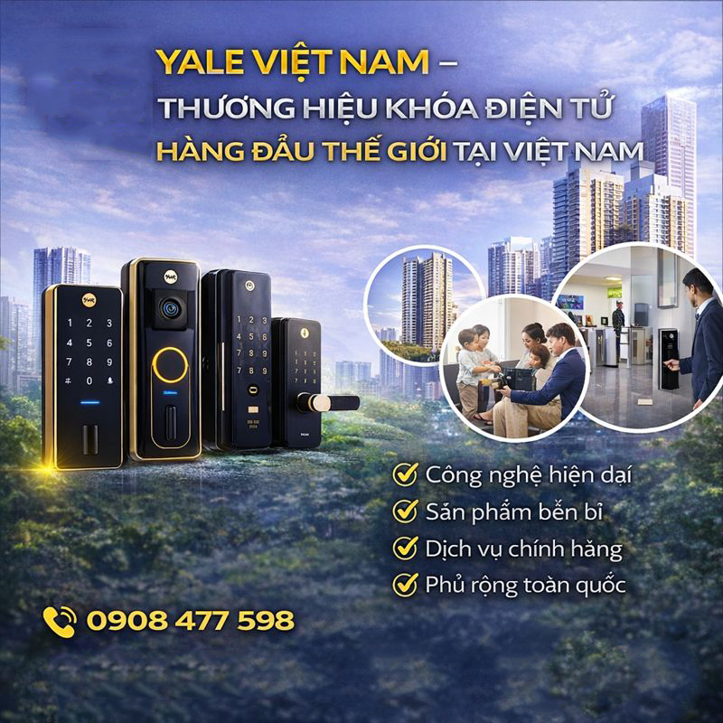 Yale Việt Nam Yale Viet Nam – Thuong hieu khoa dien tu hang dau the gioi tai Viet Nam
