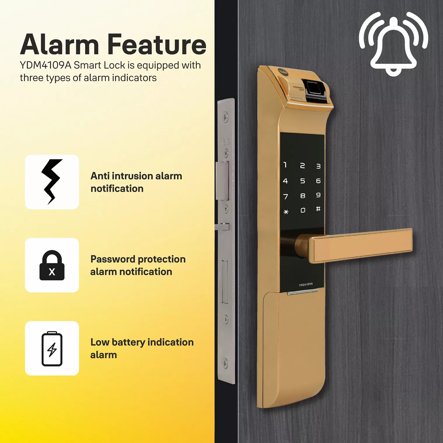 Yale YDM 4109A Gold-4 Yale YDM 4109A Gold 4