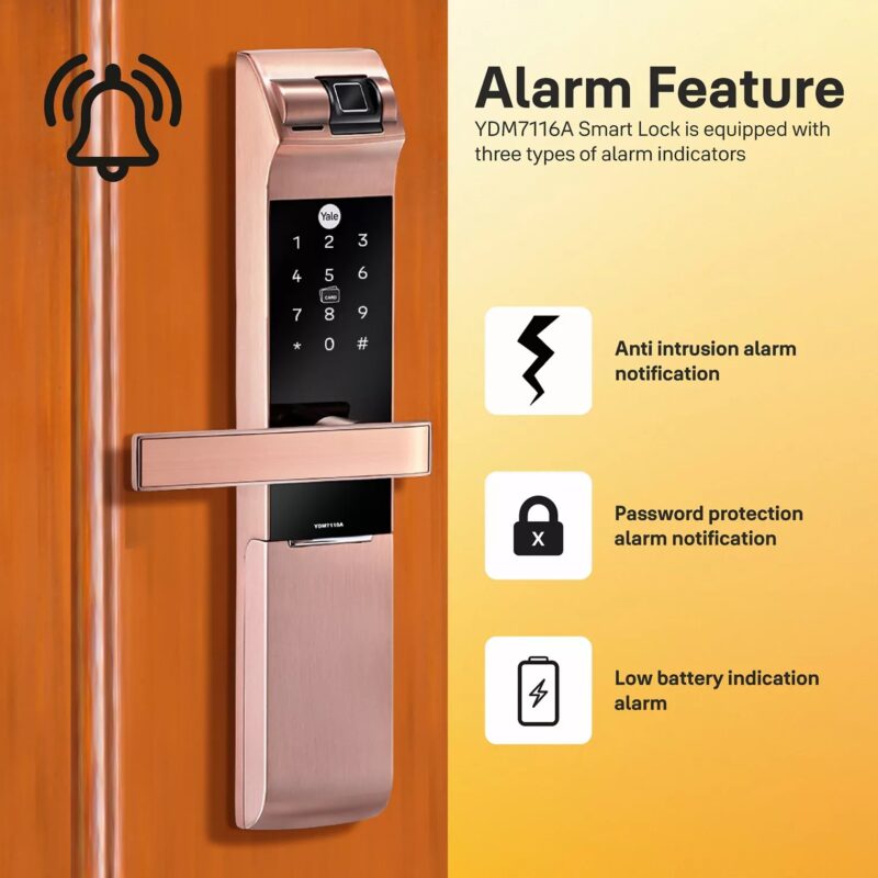 Vì Sao Nên Chọn Khóa Điện Tử Yale? Yale YDM 7116A RB 3