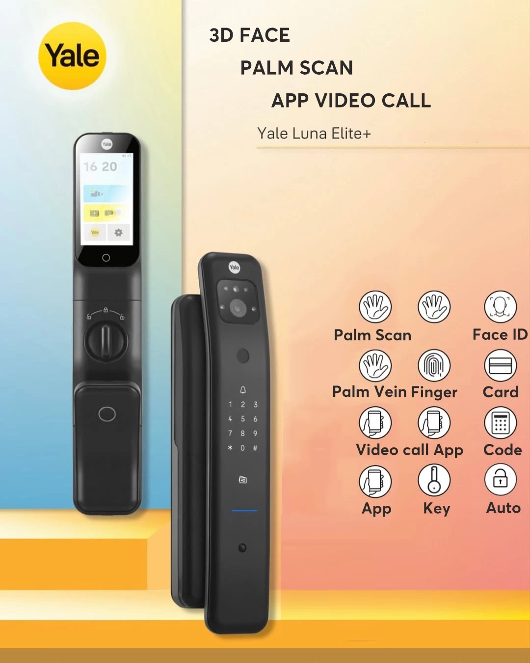 Yalehome ra mắt khoá khuôn mặt Yale Luna Elite+