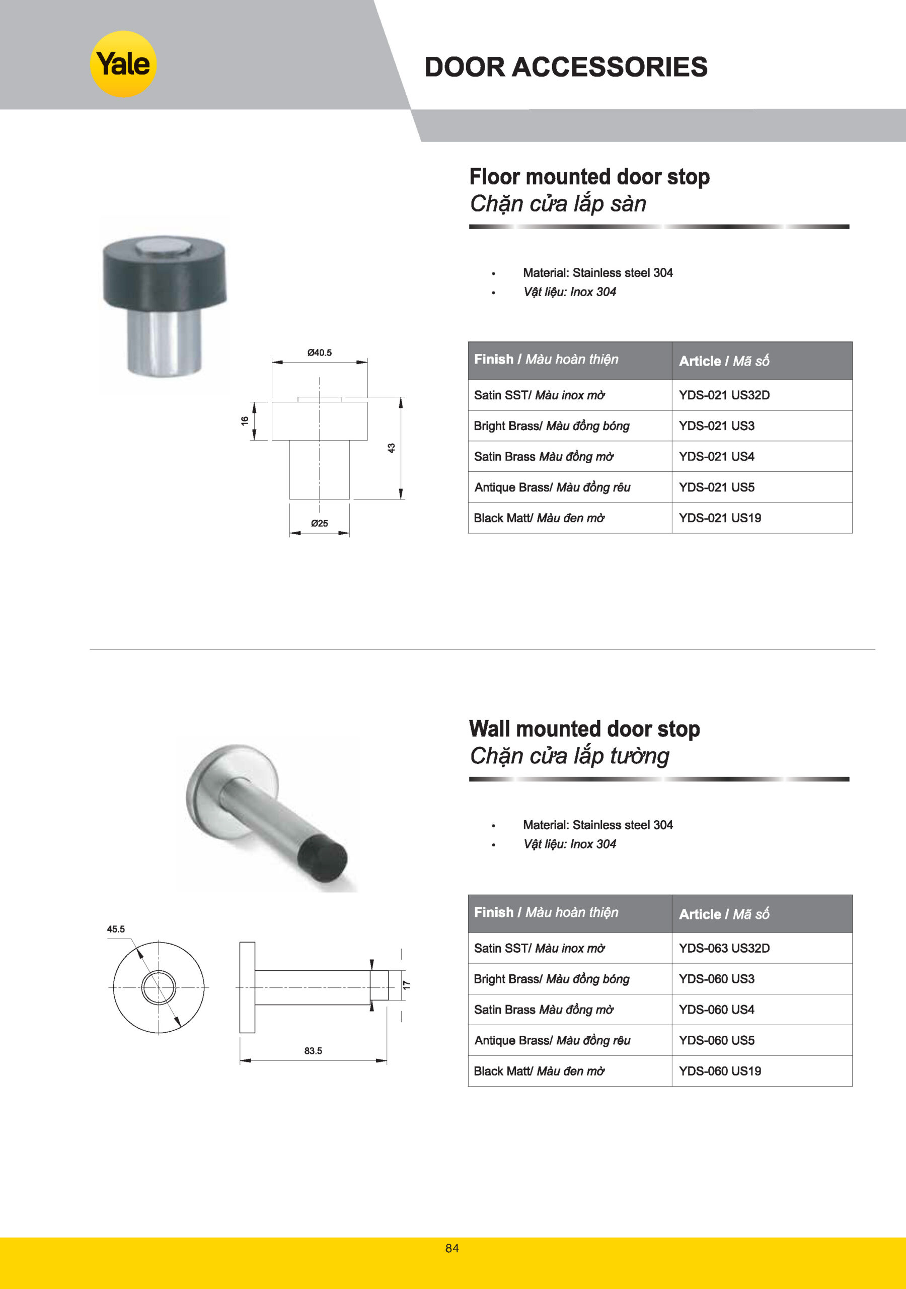 Phụ kiện cửa Yale catalogue yale 2025 Page 082 scaled