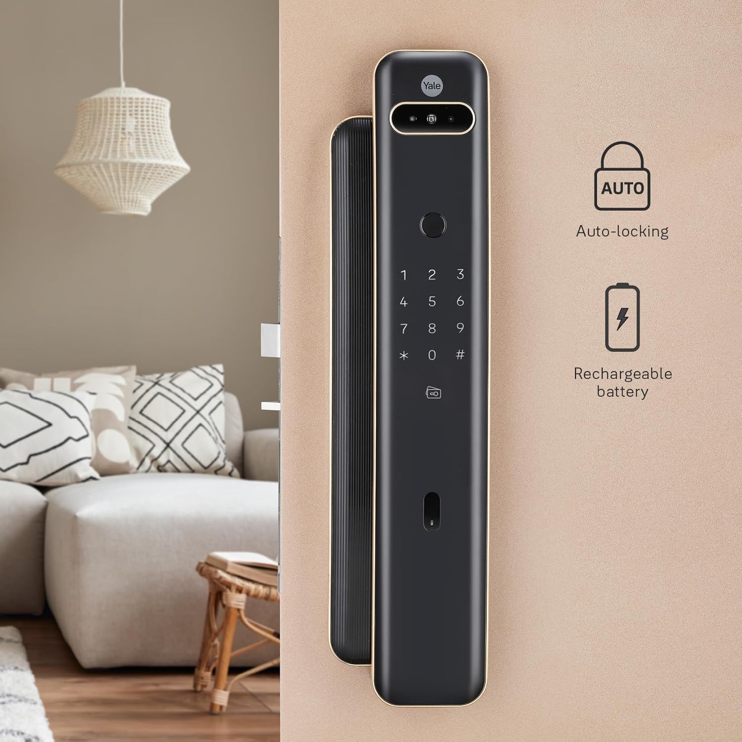 Khoá khuôn mặt Yale luna pro plus-2 Khoa khuon mat Yale luna pro plus 2