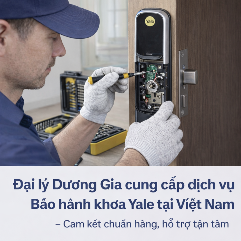 Đại lý Dương Gia cung cấp dịch vụ bảo hành khoá Yale tại Việt nam Dai ly Duong Gia cung cap dich vu bao hanh khoa Yale tai Viet nam