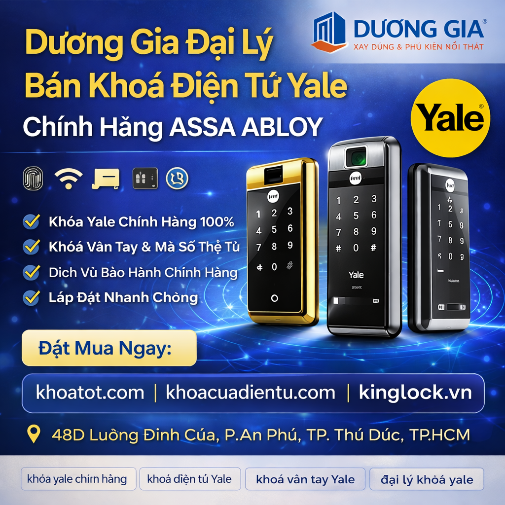 Sửa khoá Yale Duong gia dai ly ban khoa dien tu Yale