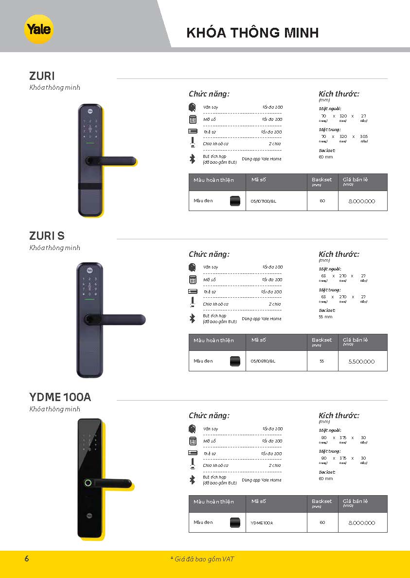 Catalogue Yale năm 2026 Catalogue Yale nam 2026 Page 06