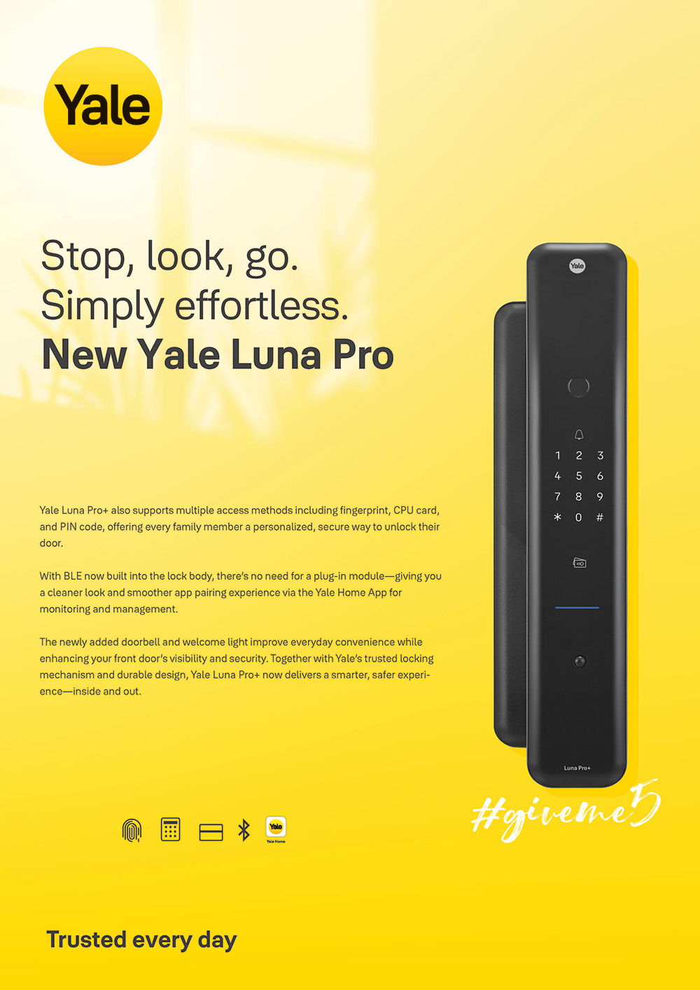 Leaflet New Yale Luna Pro Page 1