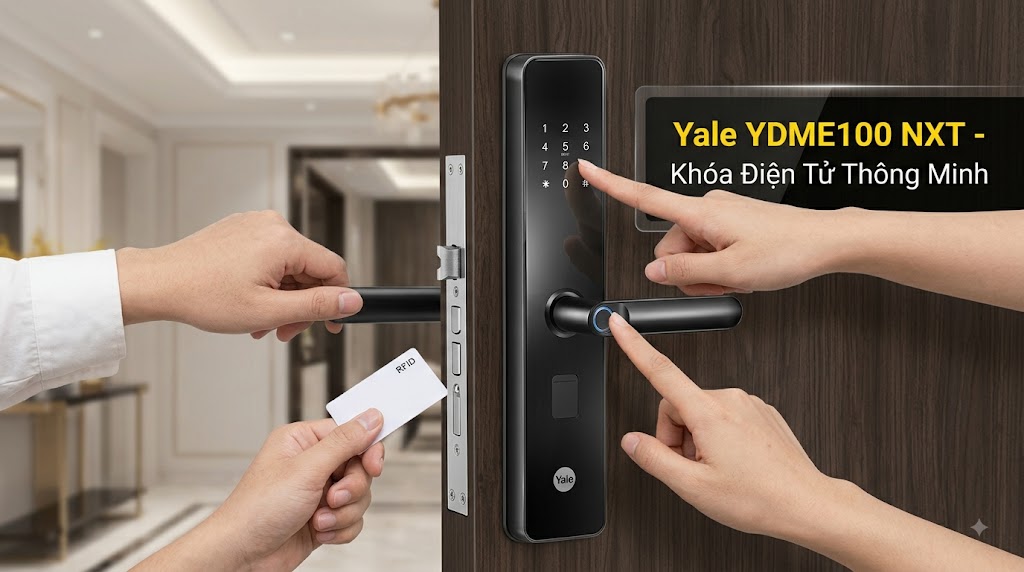 Huong dan su dung khoa dien tu Yale ydme100