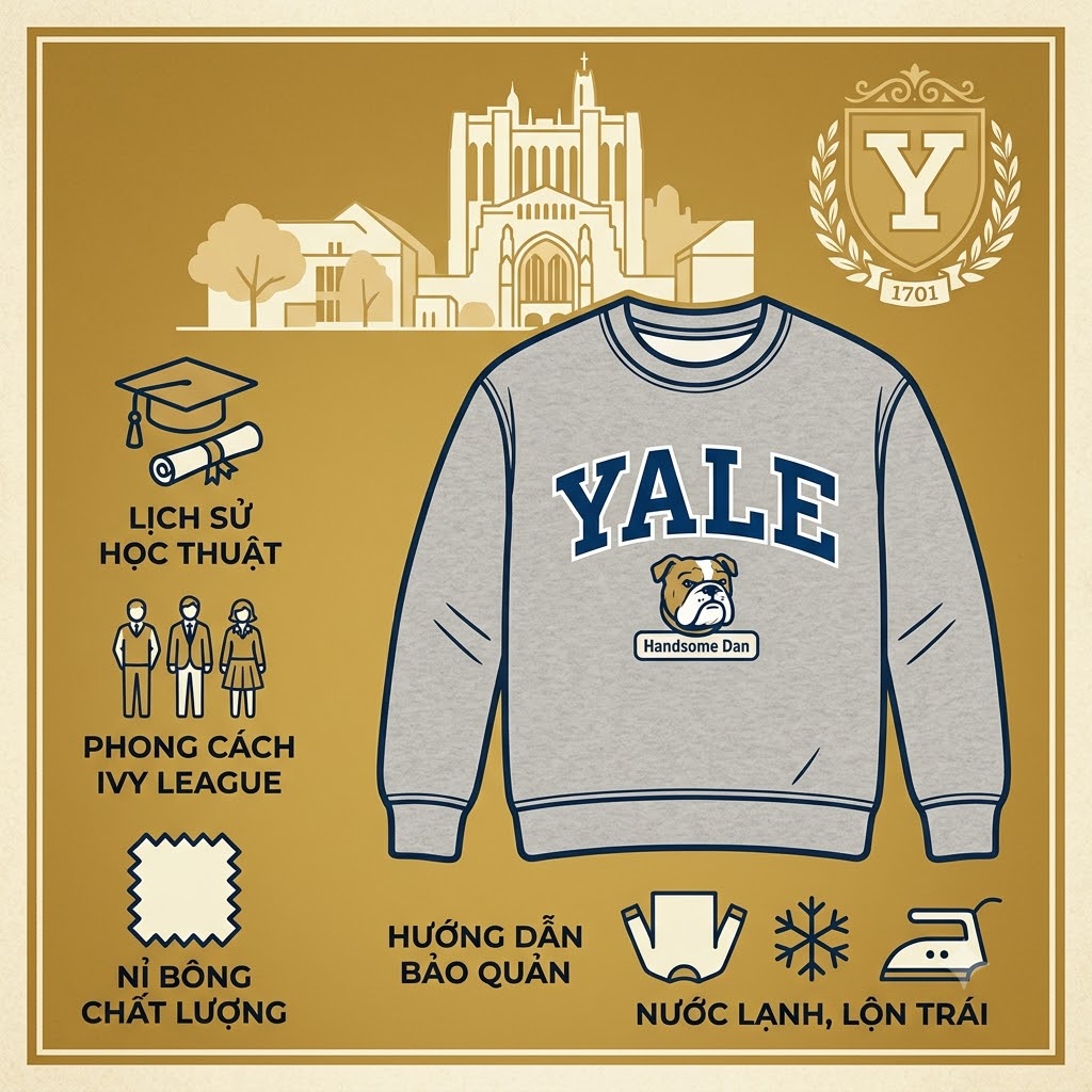 moi lien he giua thuong hieu dai hoc yale va ao yale