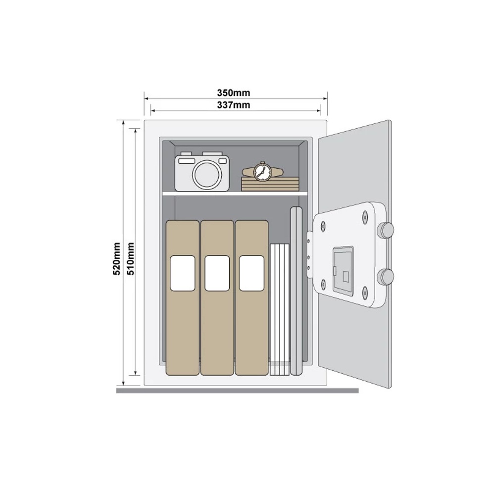 Két Sắt Vân Tay Yale YSM-520-EG1 Ket Sat Van Tay Yale YSM 520 EG1